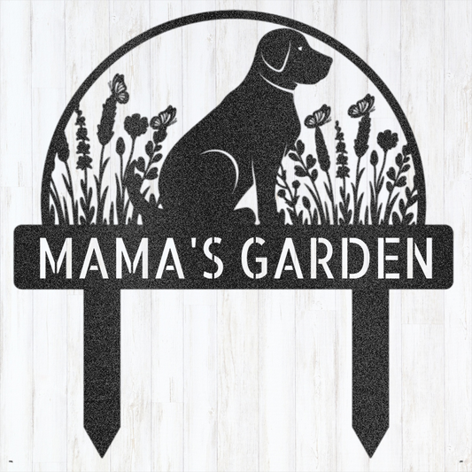 Personalized Dog Garden Stake – Custom Metal Yard Decor for Dog Lovers