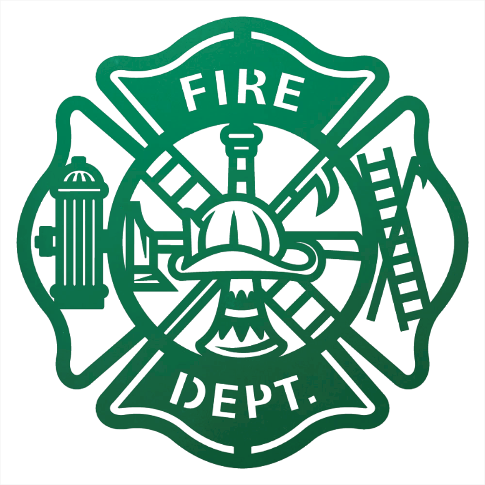 Firefighter Metal Wall Art Sign