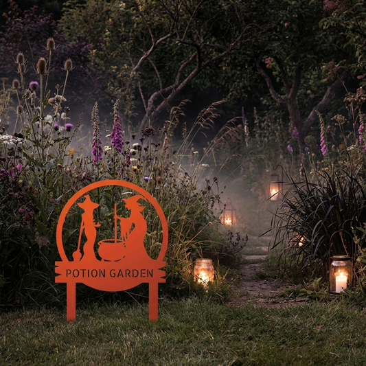 Witch Cauldron Personalized Metal Sign