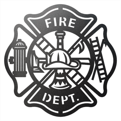 Firefighter Metal Wall Art Sign