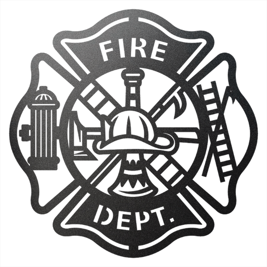 Firefighter Tribute Steel Sign