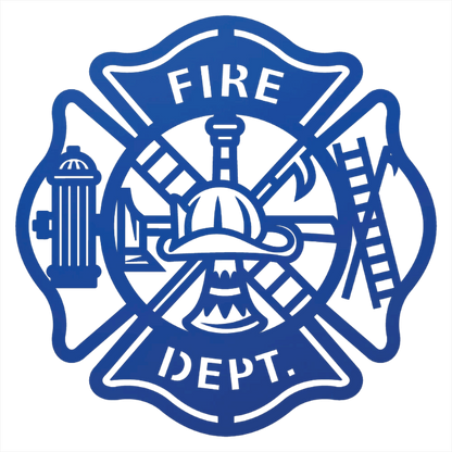 Firefighter Metal Wall Art Sign