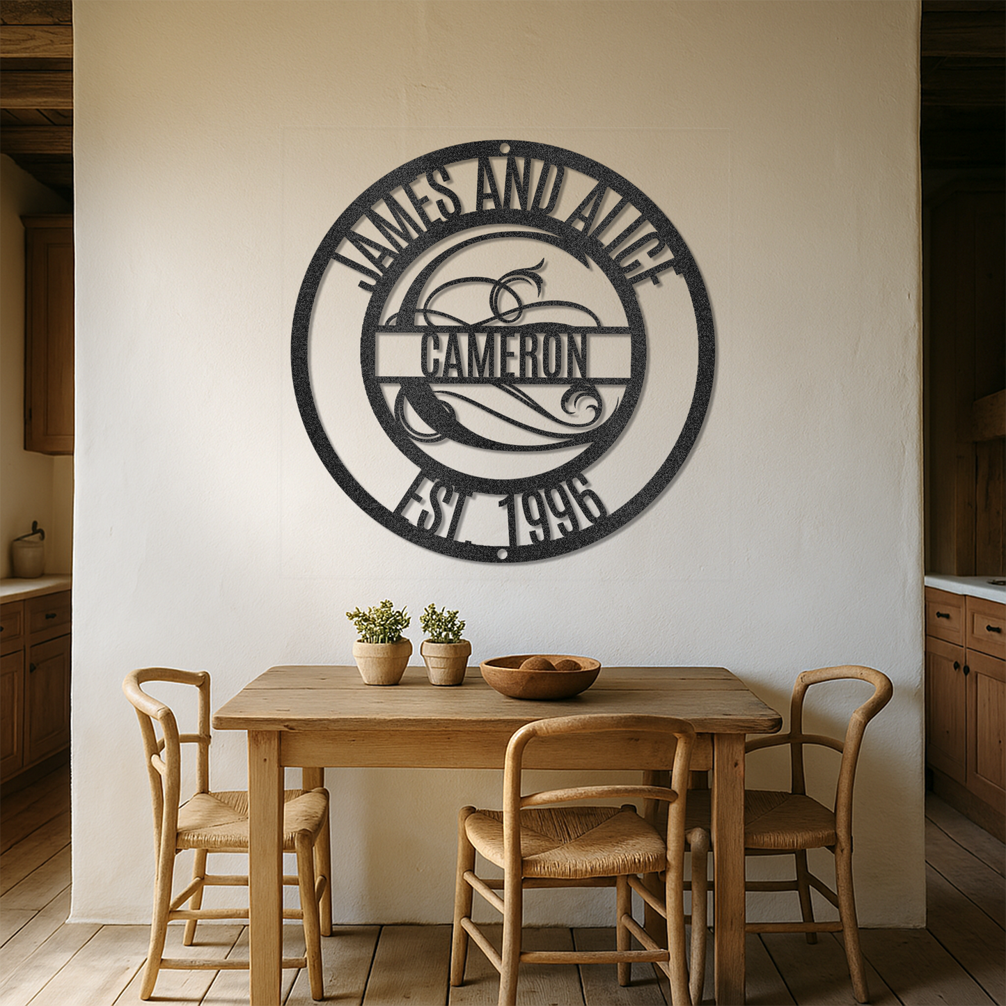 Personalized Family Name Metal Sign