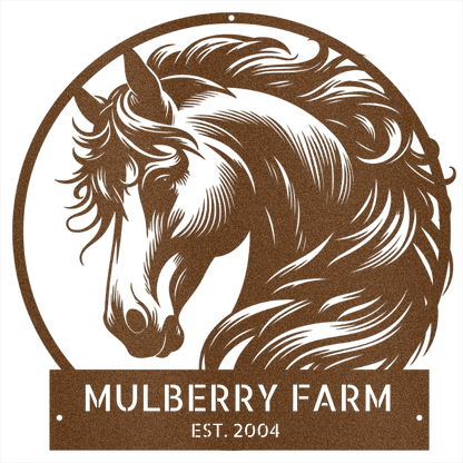 Personalized Horse Farm Sign