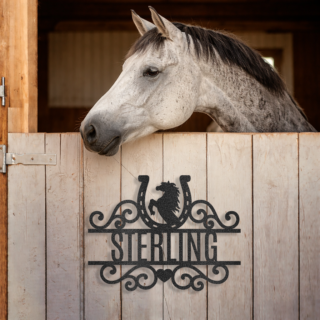 Custom Horse Stall Name Sign