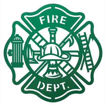 Firefighter Metal Wall Art Sign