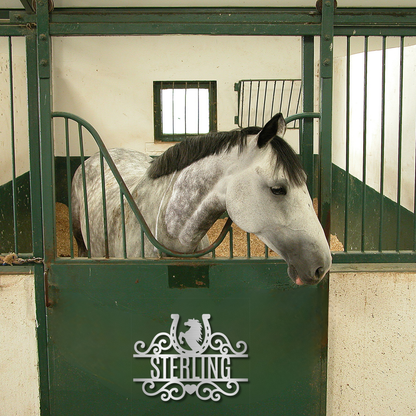 Custom Horse Stall Name Sign