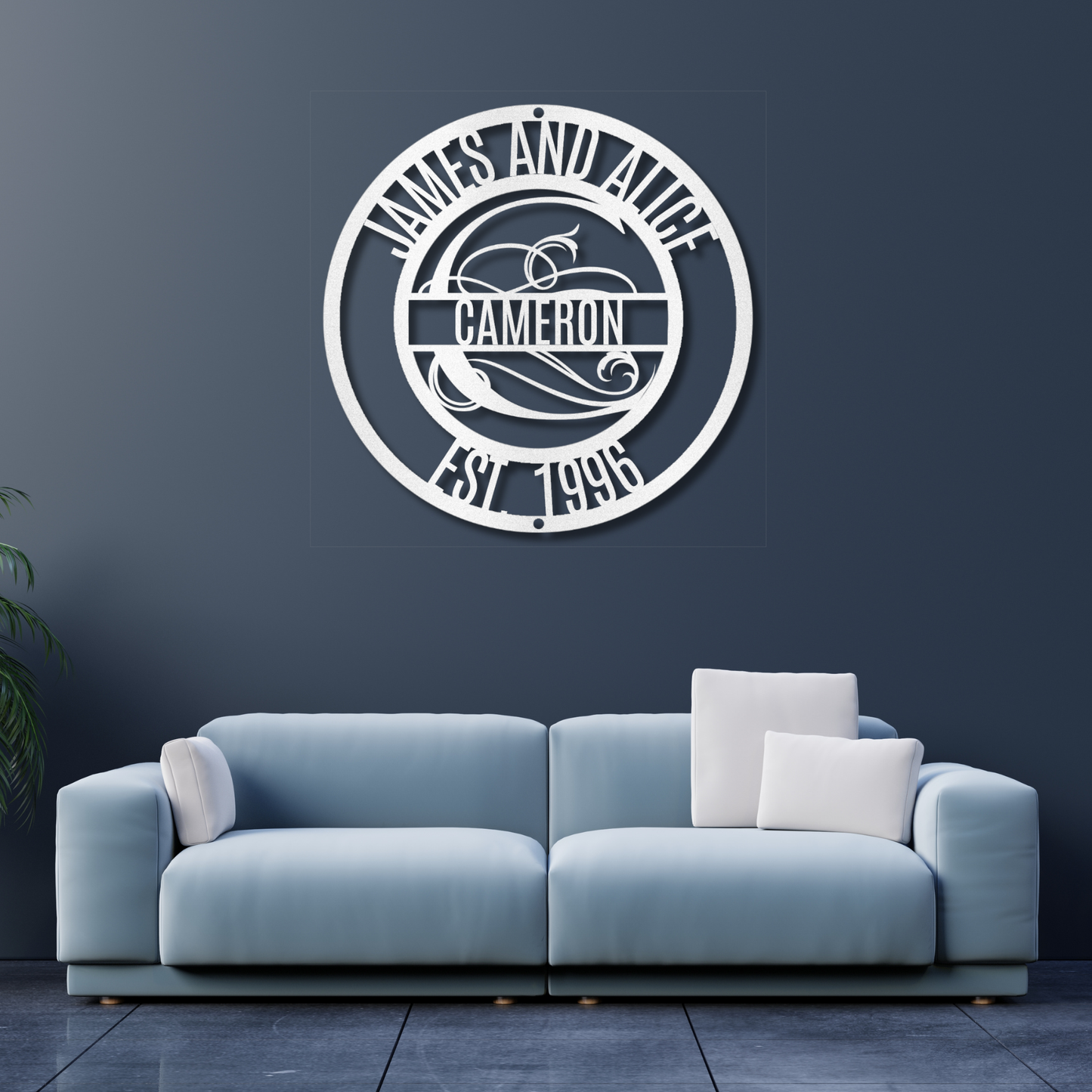 Personalized Family Name Metal Sign