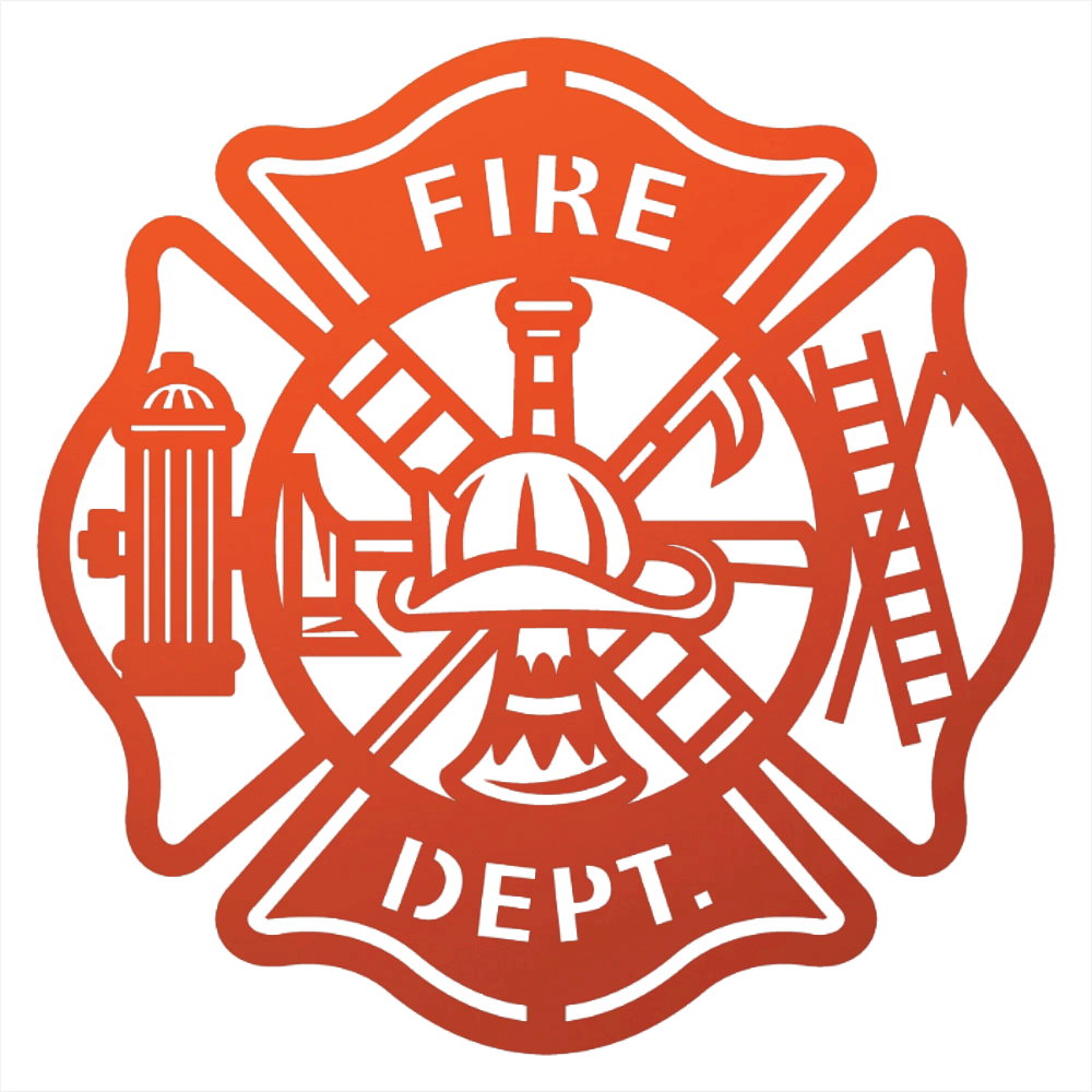 Firefighter Metal Wall Art Sign