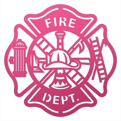Firefighter Metal Wall Art Sign