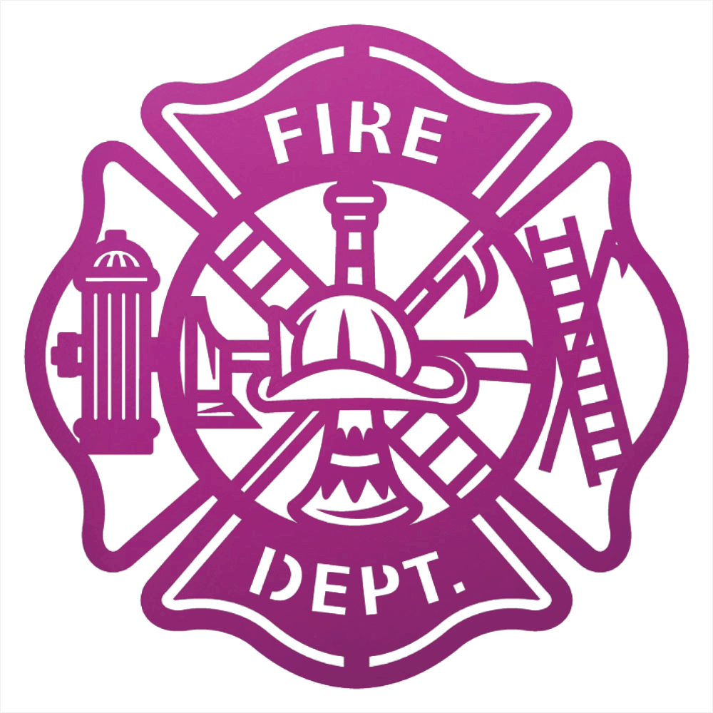 Firefighter Metal Wall Art Sign