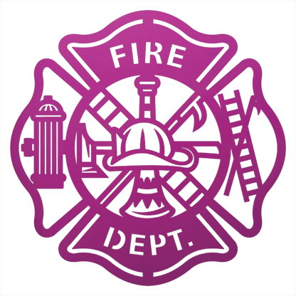 Firefighter Metal Wall Art Sign