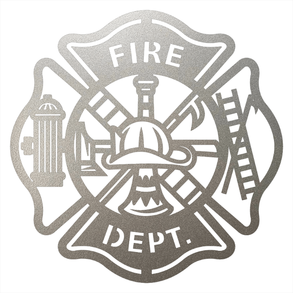 Firefighter Metal Wall Art Sign