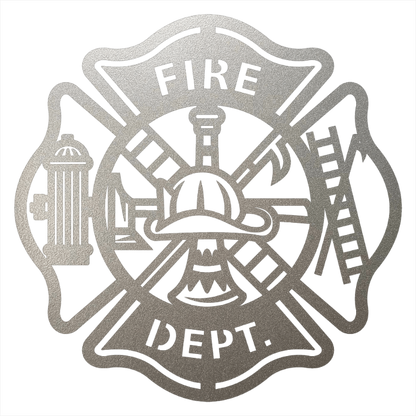 Firefighter Metal Wall Art Sign