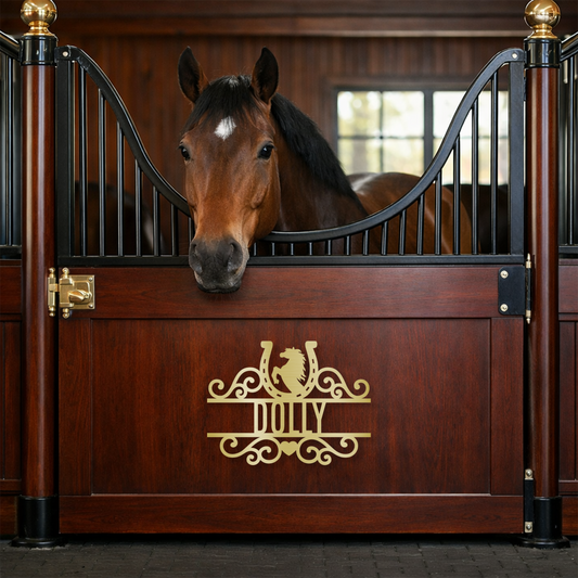 Custom Horse Stall Name Sign