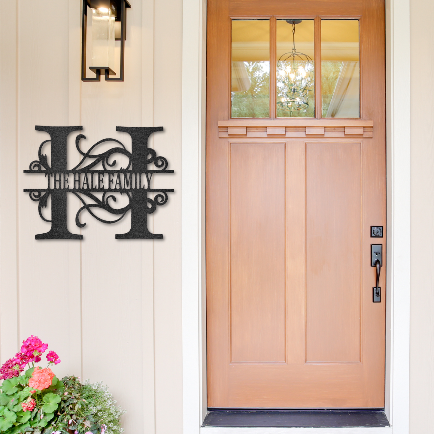 Split Letter Monogram - Steel Sign