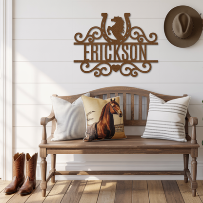 Custom Horse Name Sign