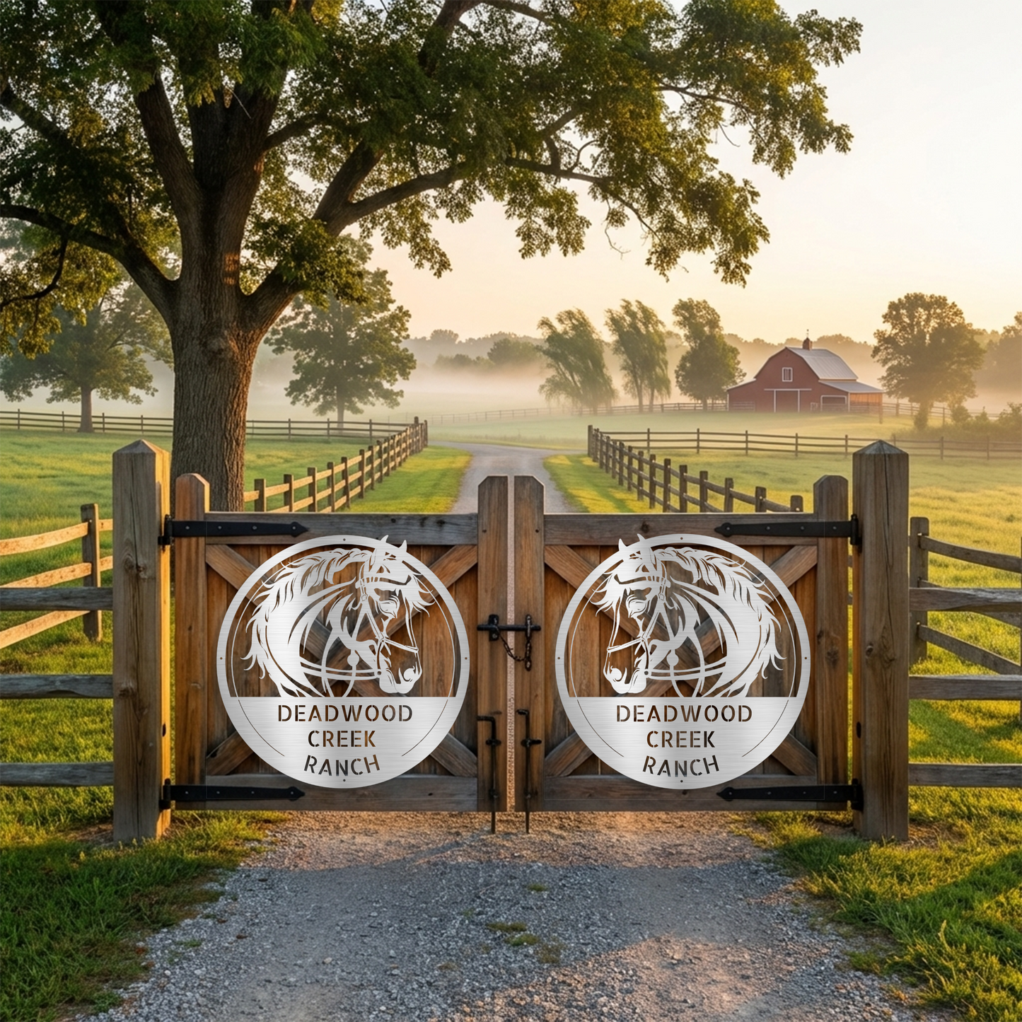 Personalized Equestrian Metal Sign