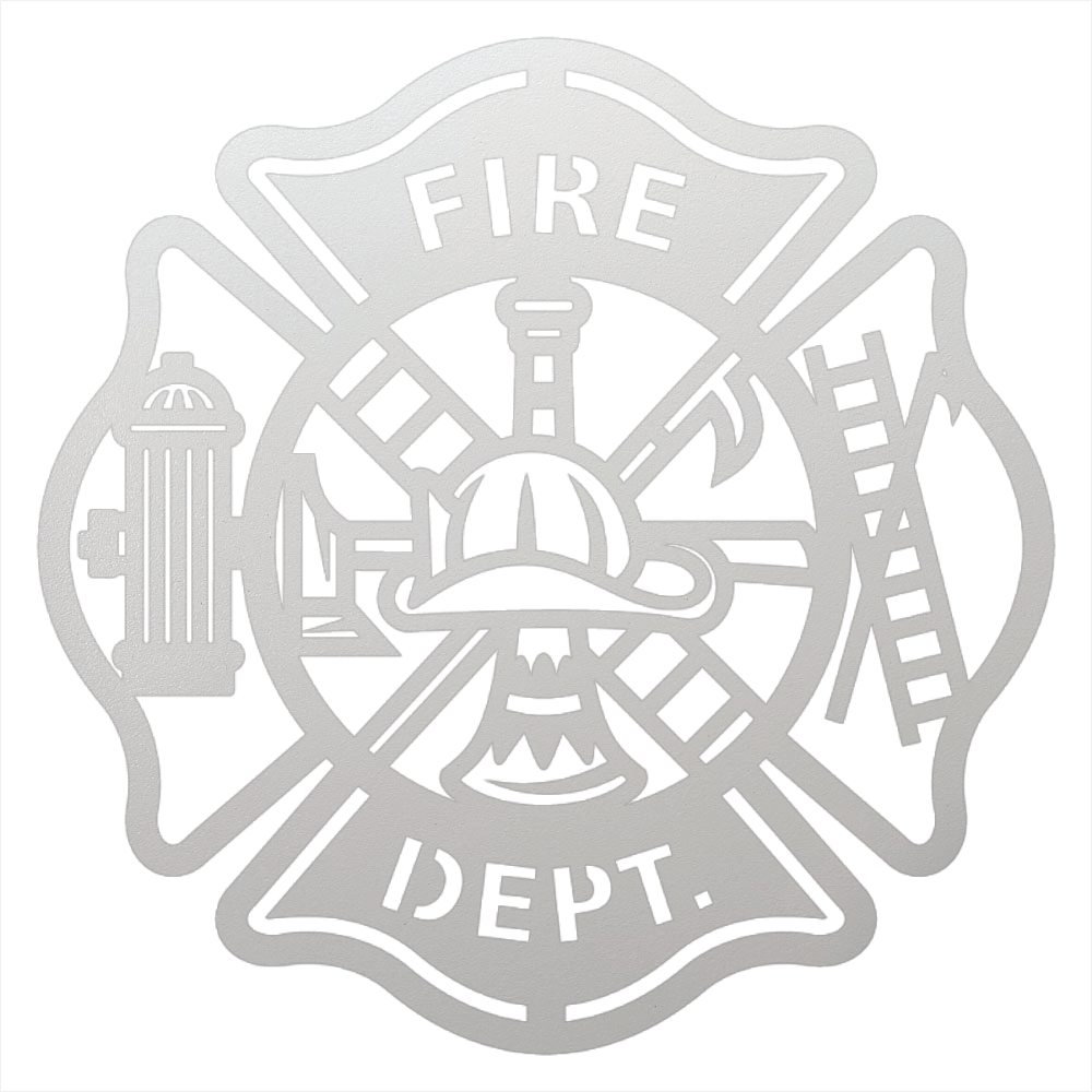 Firefighter Metal Wall Art Sign