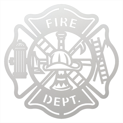 Firefighter Metal Wall Art Sign