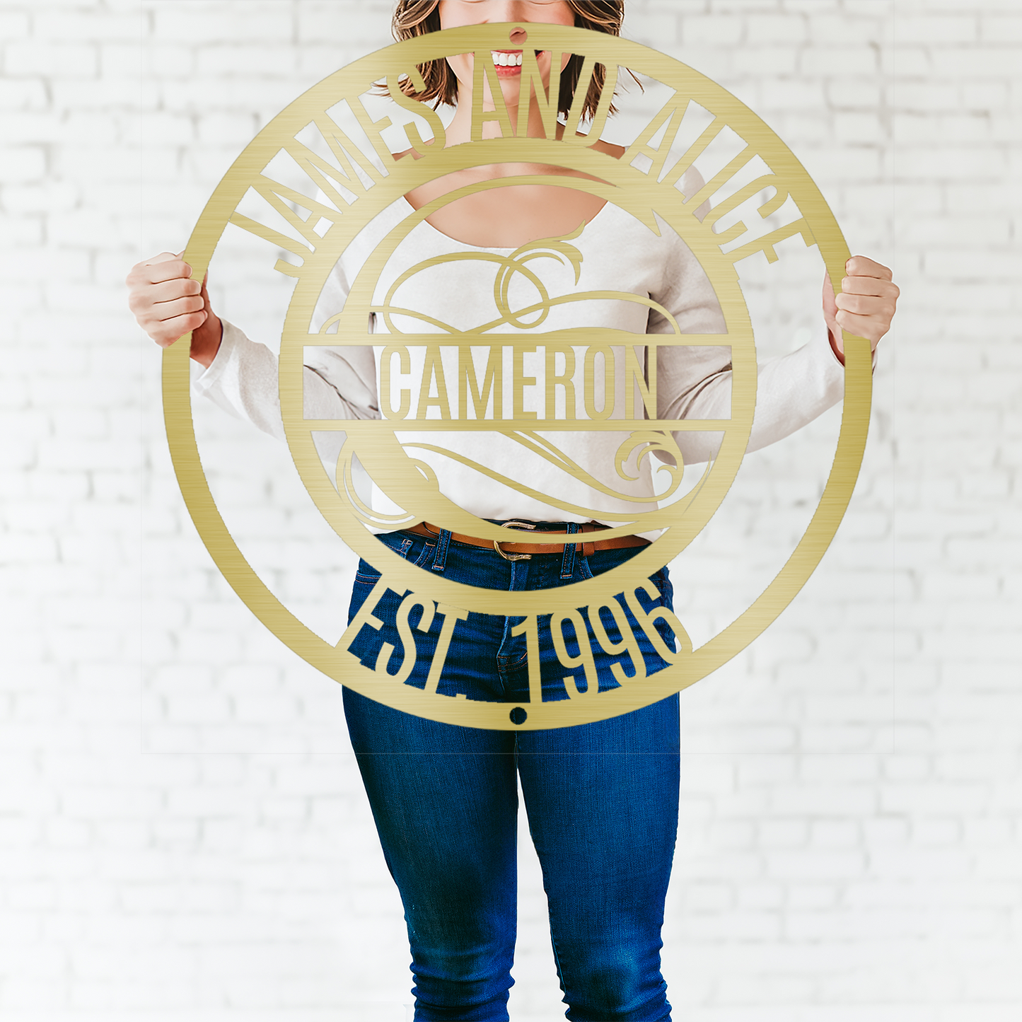 Personalized Family Name Metal Sign