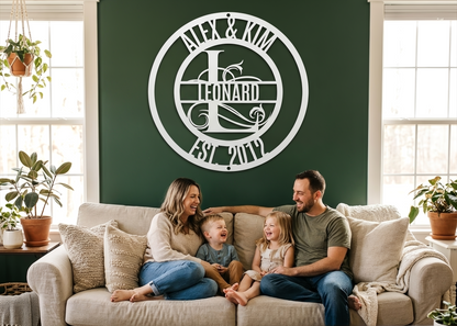 Family Name Steel Sign