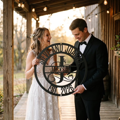 Family Name Steel Sign