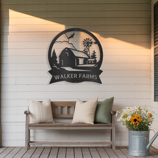 Personalized Farm Metal Sign