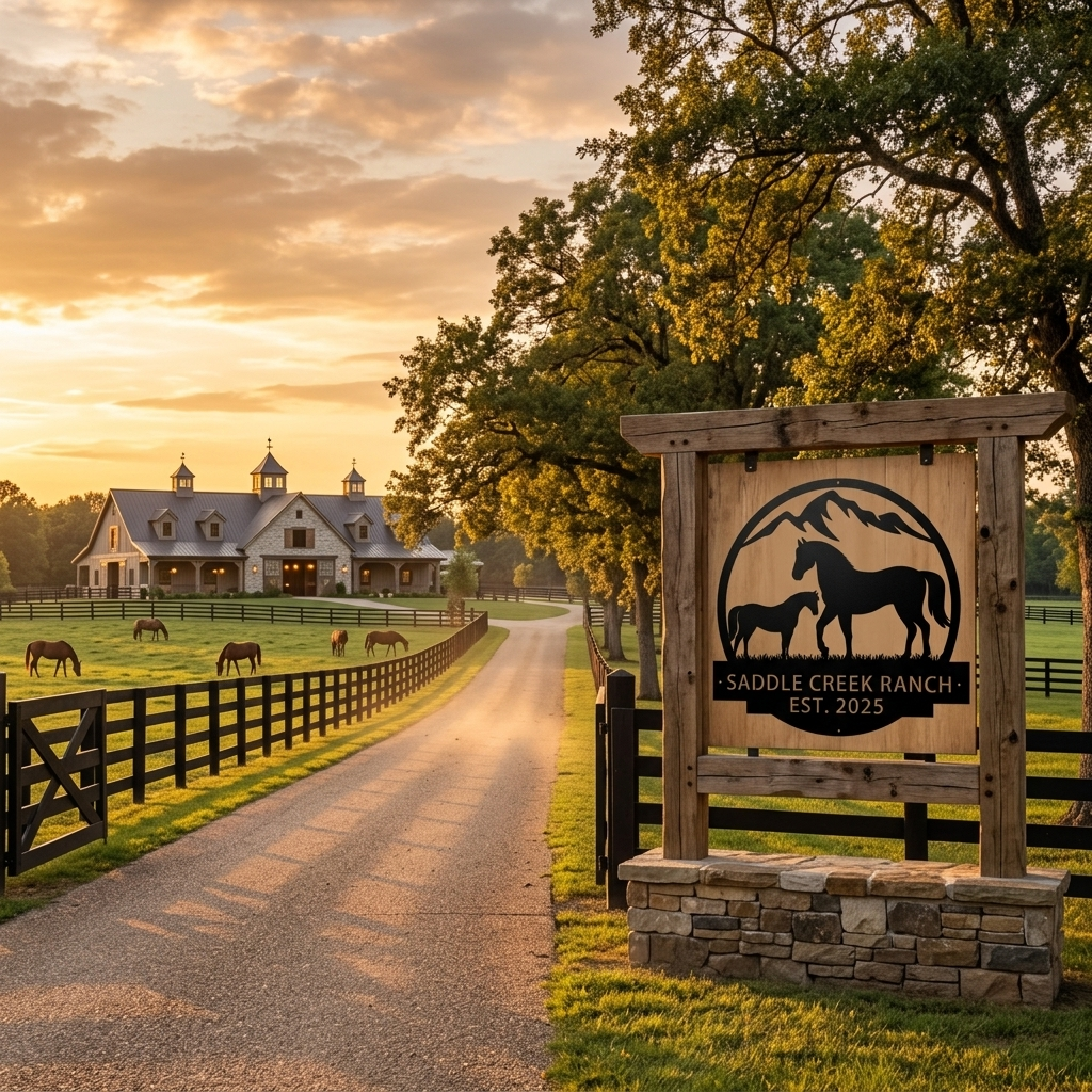 Custom Farm & Horse Sign