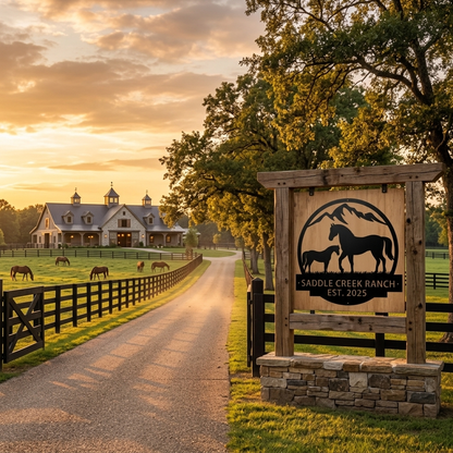 Custom Farm & Horse Sign