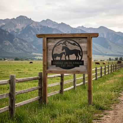 Custom Farm & Horse Sign