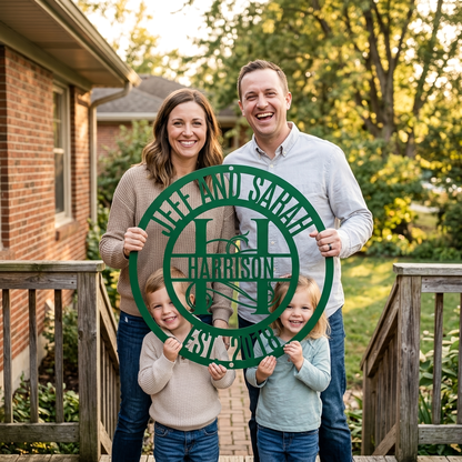 Family Name Steel Sign